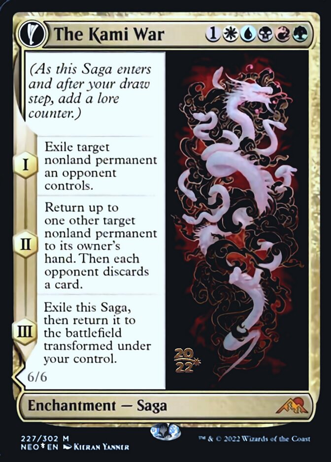 The Kami War // O-Kagachi Made Manifest [Kamigawa: Neon Dynasty Prerelease Promos]-1