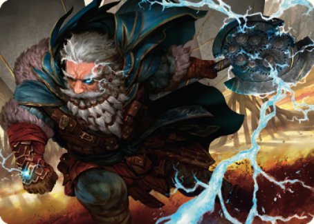 Electrostatic Infantry Art Card [Dominaria United Art Series]-1