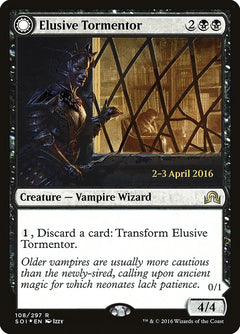 Elusive Tormentor // Insidious Mist [Shadows over Innistrad Prerelease Promos]-1