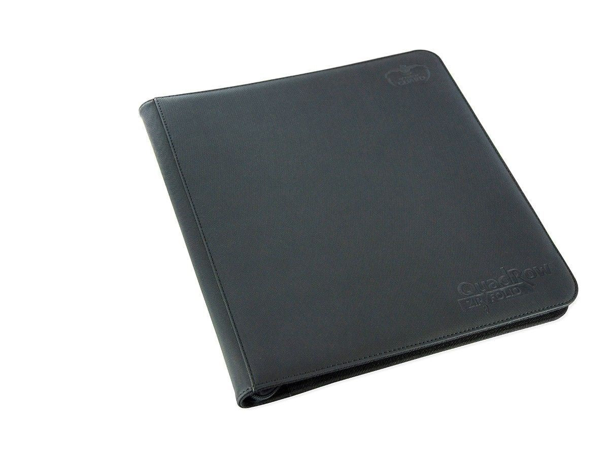 Ultimate Guard 12-Pocket QuadRow ZipFolio XenoSkin Black Folder-1