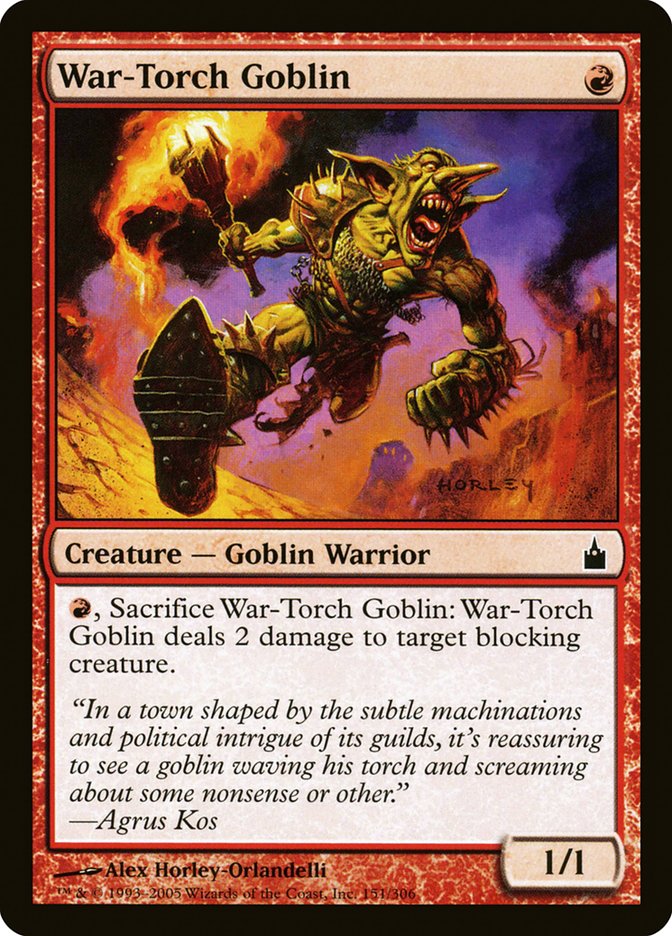 War-Torch Goblin [Ravnica: City of Guilds]-1