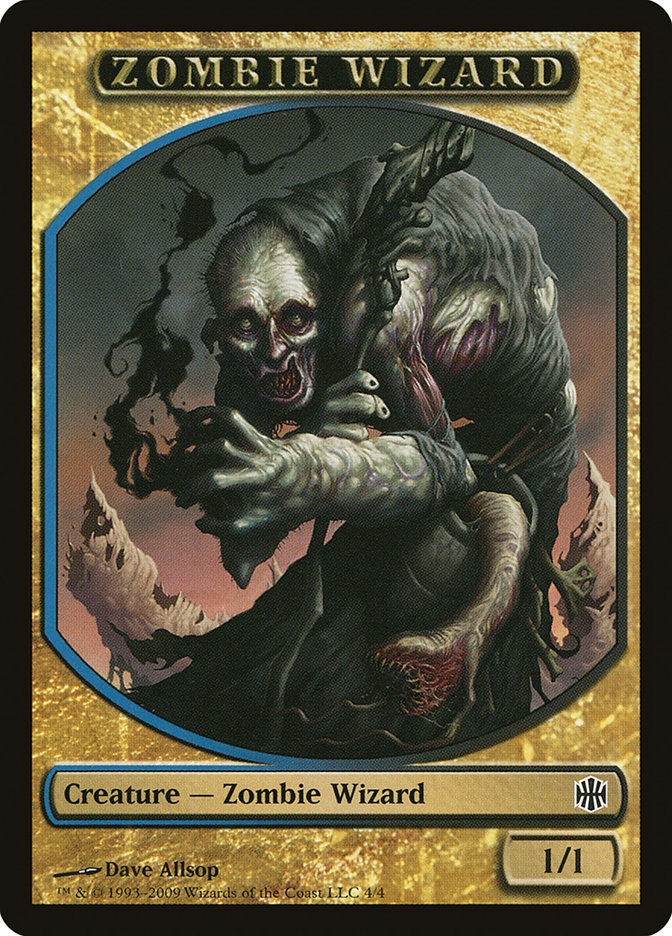 Zombie Wizard Token [Alara Reborn Tokens]-1