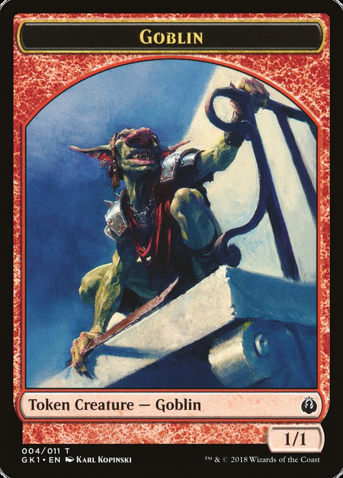 Weird // Goblin Double-Sided Token [Guilds of Ravnica Guild Kit Tokens]-2