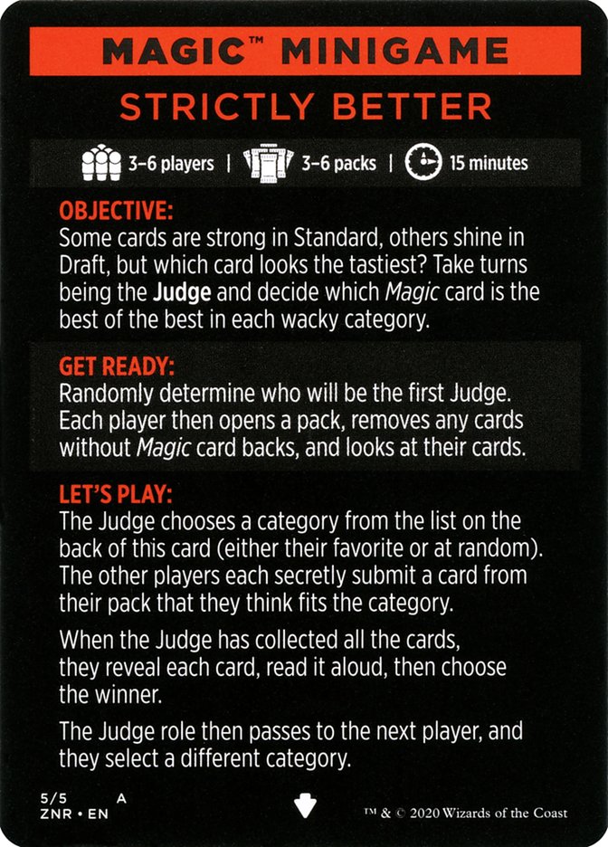 Strictly Better (Magic Minigame) [Zendikar Rising Minigame]-1
