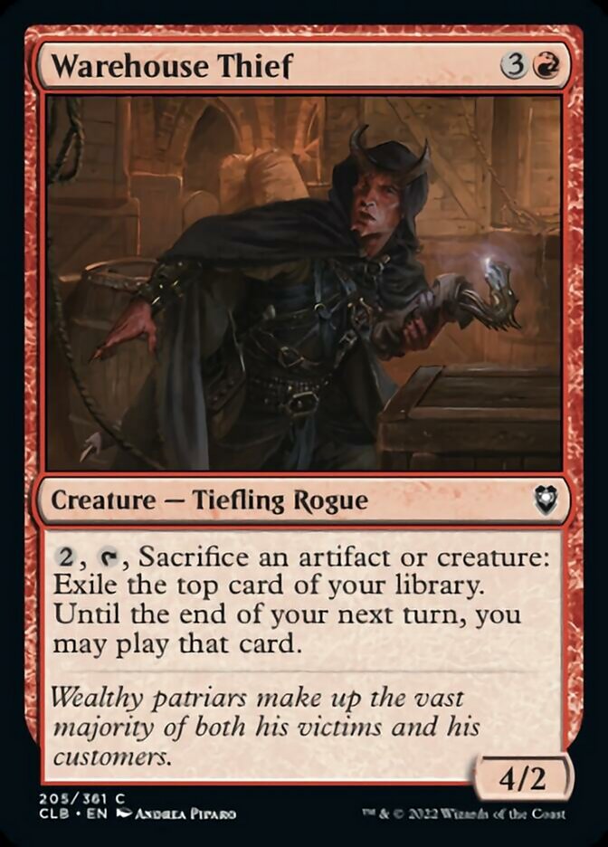 Warehouse Thief [Commander Legends: Battle for Baldur's Gate]-1
