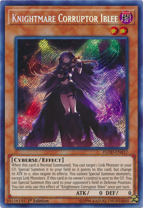 Knightmare Corruptor Iblee [FLOD-EN017] Secret Rare