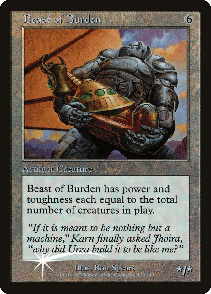 Beast of Burden (Misprinted) [Urza's Legacy Promos]-1