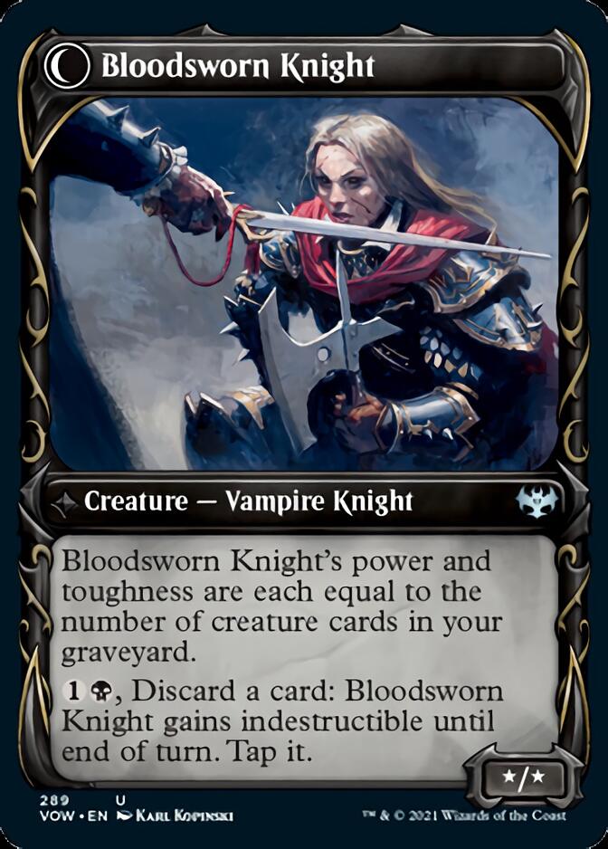 Bloodsworn Squire // Bloodsworn Knight (Showcase Fang Frame) [Innistrad: Crimson Vow]-2