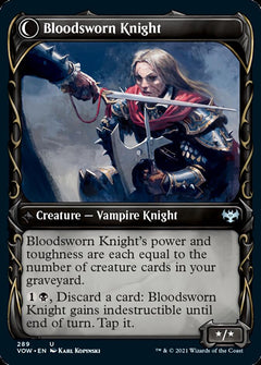 Bloodsworn Squire // Bloodsworn Knight (Showcase Fang Frame) [Innistrad: Crimson Vow]-2