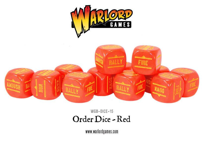 Bolt Action Orders Dice - Red-1