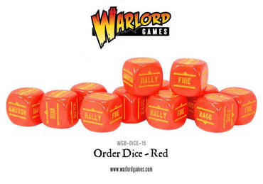 Bolt Action Orders Dice - Red