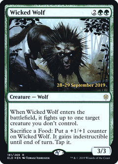 Wicked Wolf [Throne of Eldraine Prerelease Promos]-1