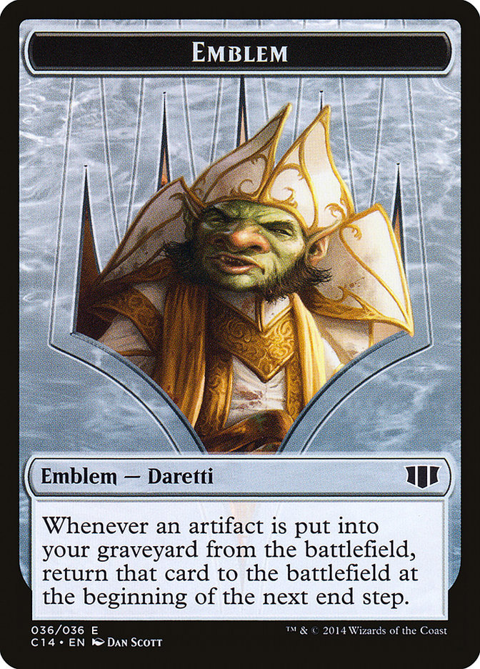 Daretti, Scrap Savant Emblem // Tuktuk the Returned Double-Sided Token [Commander 2014 Tokens]-1