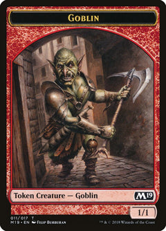 Knight // Goblin Double-Sided Token (Game Night) [Core Set 2019 Tokens]-2