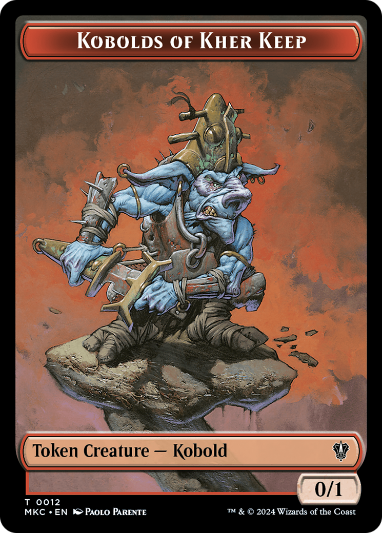 Gold // Kobolds of Kher Keep Double-Sided Token [Murders at Karlov Manor Commander Tokens]-2