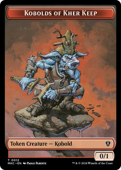 Gold // Kobolds of Kher Keep Double-Sided Token [Murders at Karlov Manor Commander Tokens]-2