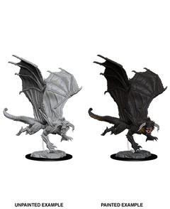 D&D Nolzurs Marvelous Unpainted Miniatures Young Black Dragon-1