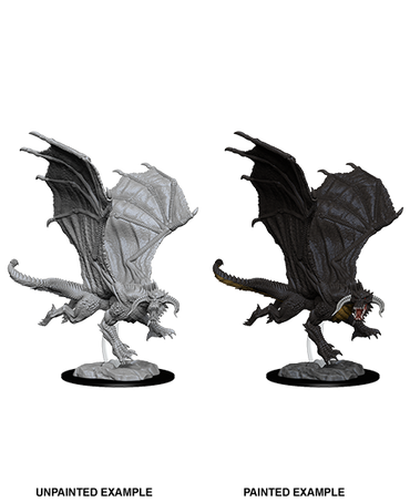 D&D Nolzurs Marvelous Unpainted Miniatures Young Black Dragon