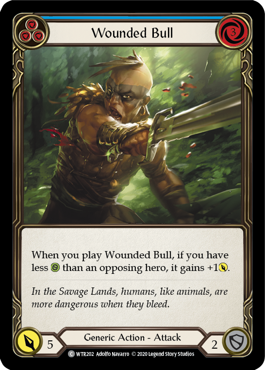 Wounded Bull (Blue) [U-WTR202] (Welcome to Rathe Unlimited)  Unlimited Rainbow Foil-1