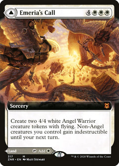 Emeria's Call // Emeria, Shattered Skyclave (Extended Art) [Zendikar Rising]-1