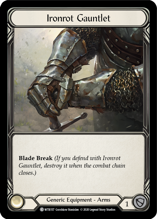 Ironrot Gauntlet [U-WTR157] (Welcome to Rathe Unlimited)  Unlimited Rainbow Foil-1