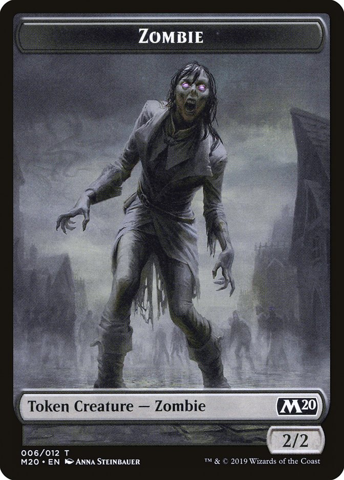 Soldier // Zombie Double-Sided Token [Game Night 2019 Tokens]-2