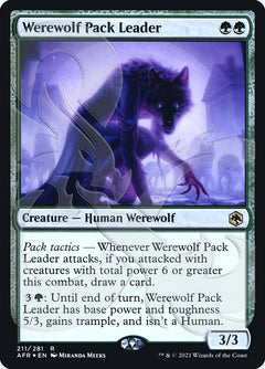 Werewolf Pack Leader (Ampersand Promo) [Dungeons & Dragons: Adventures in the Forgotten Realms Promos]-1