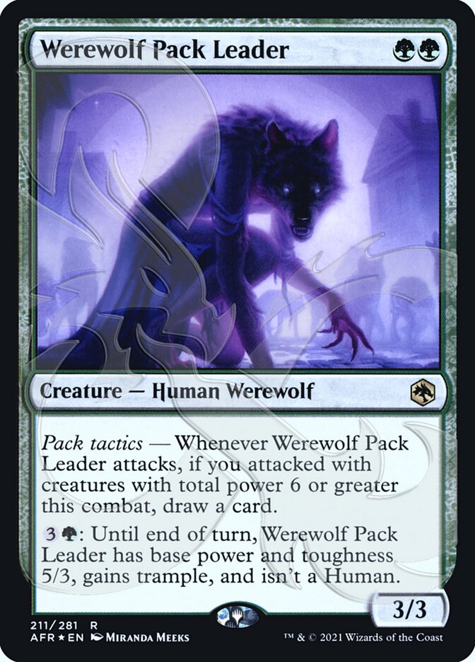 Werewolf Pack Leader (Ampersand Promo) [Dungeons & Dragons: Adventures in the Forgotten Realms Promos]-1