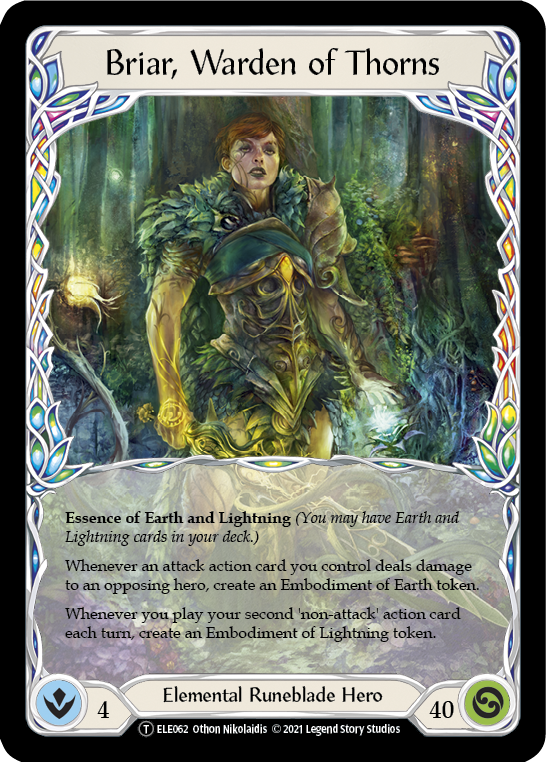 Briar, Warden of Thorns // Titan's Fist [U-ELE062] (Tales of Aria Unlimited)  Unlimited Normal-1