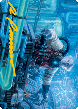 Ludevic, Necrogenius Art Card (Gold-Stamped Signature) [Innistrad: Midnight Hunt Art Series]-1