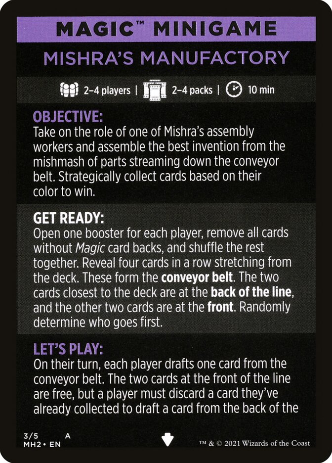 Mishra's Manufactory (Magic Minigame) [Modern Horizons 2 Minigame]-1