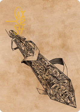 Stonespeaker Crystal Art Card (Gold-Stamped Signature) [Commander Legends: Battle for Baldur's Gate Art Series]-1