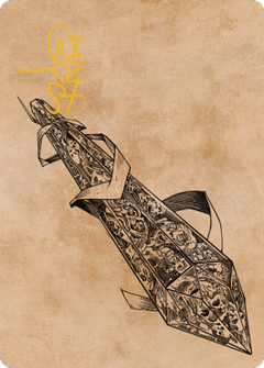 Stonespeaker Crystal Art Card (Gold-Stamped Signature) [Commander Legends: Battle for Baldur's Gate Art Series]-1