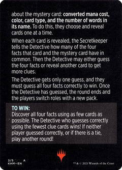 Booster Sleuth (Magic Minigame) [Kaldheim Minigame]-2