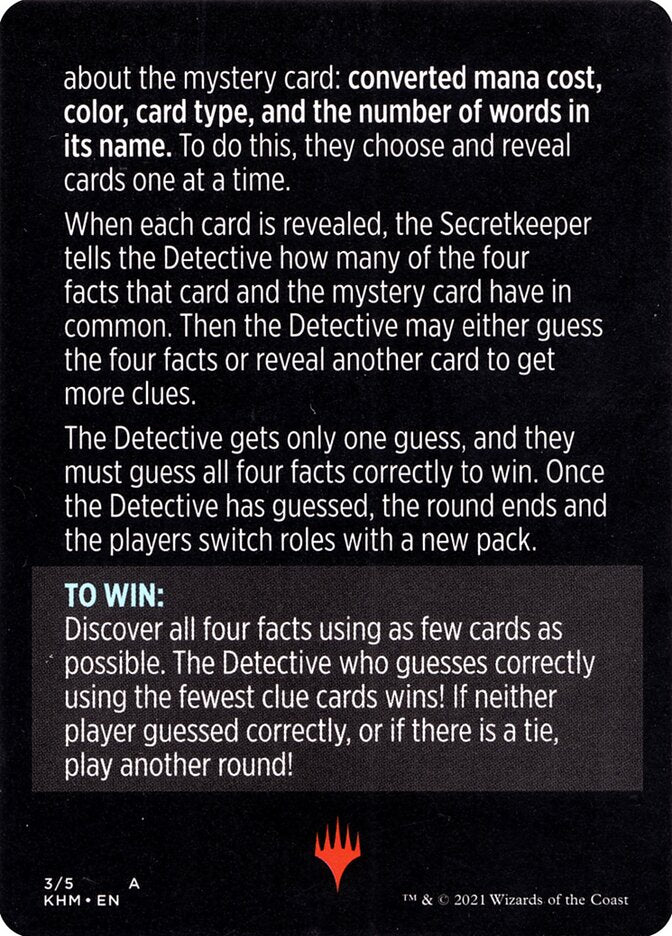 Booster Sleuth (Magic Minigame) [Kaldheim Minigame]-2
