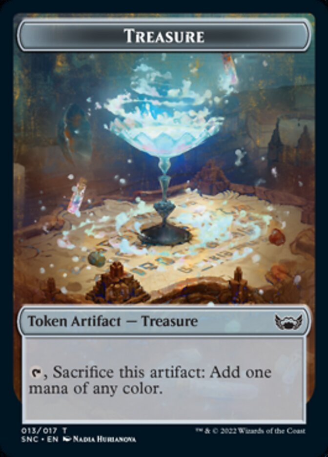 Treasure (013) // Rogue Double-Sided Token [Streets of New Capenna Tokens]-1
