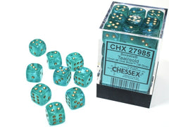 CHX 27985 Borealis 12mm d6 Teal/gold Luminary Block (36)-1