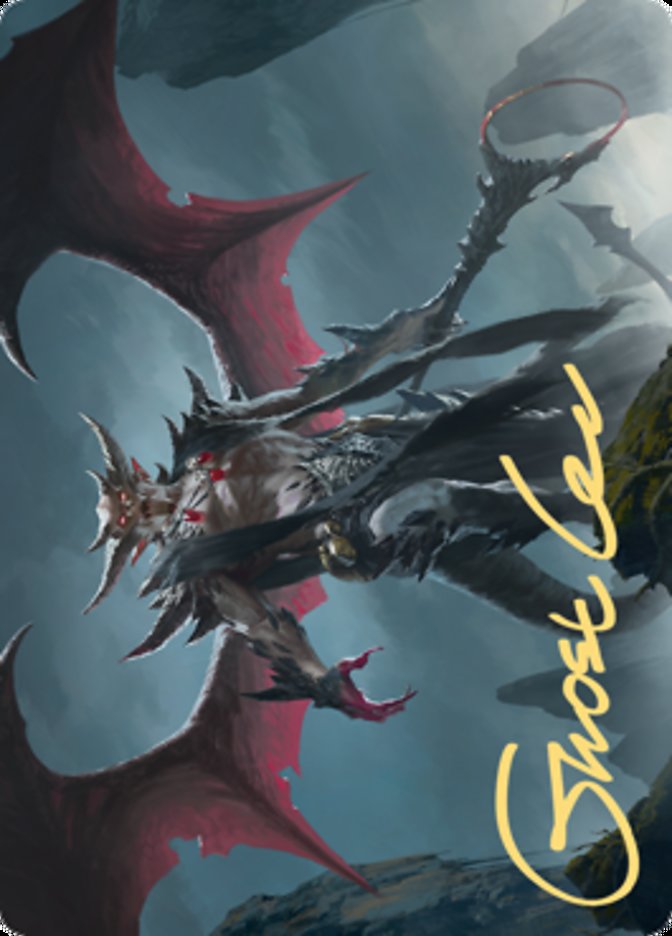 Taborax, Hope's Demise Art Card (Gold-Stamped Signature) [Zendikar Rising Art Series]-1
