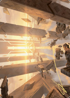 Skyclave Basilica Art Card (Gold-Stamped Signature) [Zendikar Rising Art Series]-1