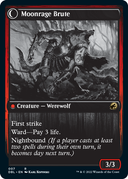 Brutal Cathar // Moonrage Brute [Innistrad: Double Feature]-2