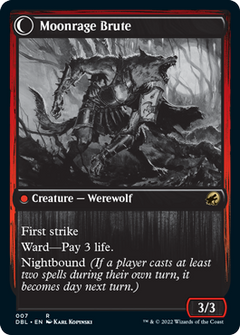 Brutal Cathar // Moonrage Brute [Innistrad: Double Feature]-2