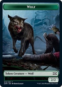 Wolf // Wurm (030) Double-Sided Token [Double Masters Tokens]-1