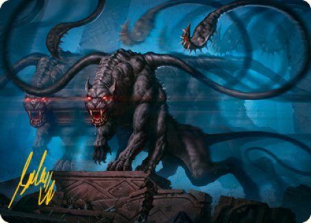 Displacer Beast Art Card (Gold-Stamped Signature) [Dungeons & Dragons: Adventures in the Forgotten Realms Art Series]-1