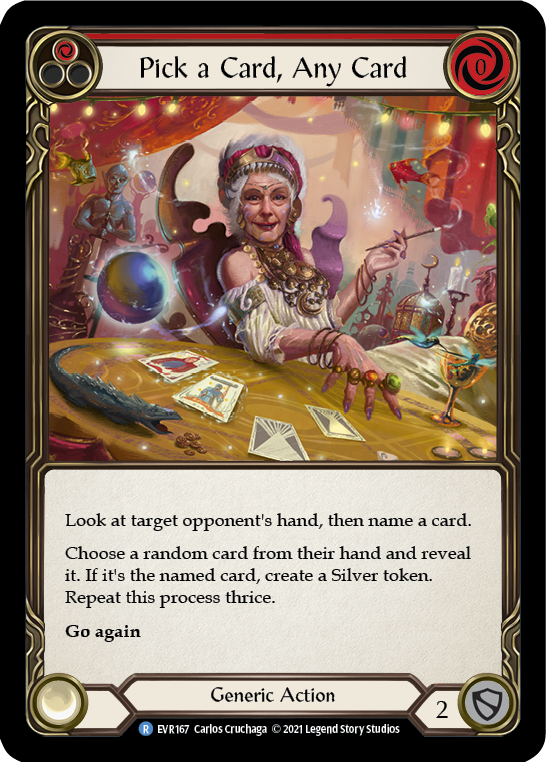 Pick a Card, Any Card (Red) [EVR167] (Everfest)  1st Edition Rainbow Foil-1