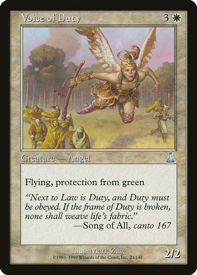 Voice of Duty [Urza's Destiny]-1