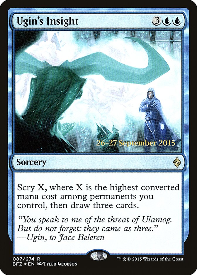Ugin's Insight [Battle for Zendikar Prerelease Promos]-1