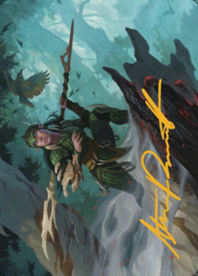 Gwenna, Eyes of Gaea Art Card (Gold-Stamped Signature) [The Brothers' War Art Series]-1