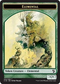 Elemental // Thopter (026) Double-Sided Token [Commander 2018 Tokens]-1