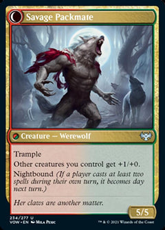 Child of the Pack // Savage Packmate [Innistrad: Crimson Vow]-2