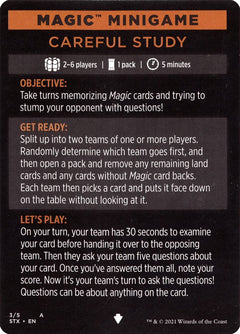Careful Study (Magic Minigame) [Strixhaven: School of Mages Minigame]-1